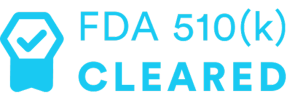 A tag showing "FDA 510(k) cleared"